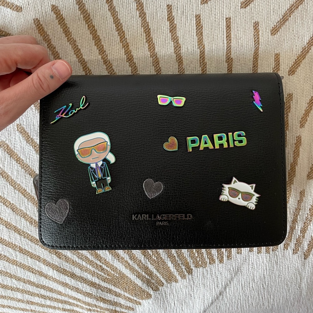 Karl Lagerfeld Lourdes Crossbody Handbag with removable strap